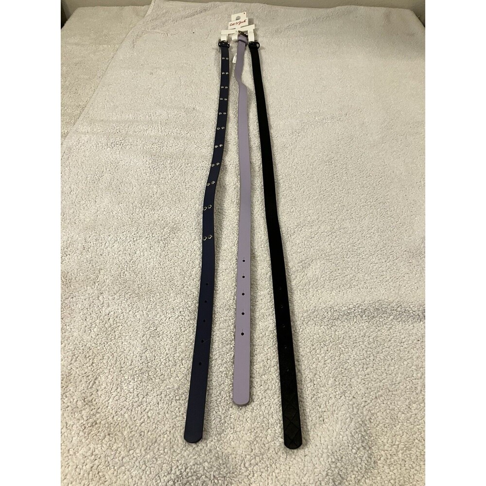 Cat & Jack Girls 3-Pack Multicolor Belts - Size Large Back to School Attire